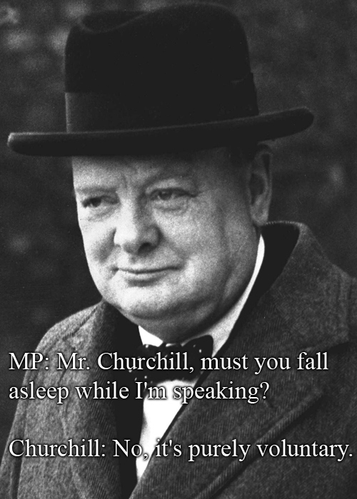 Winston Churchill Vs. A Member Of Parliament