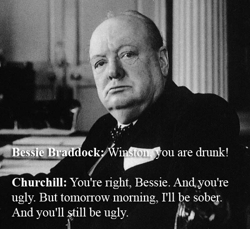 Winston Churchill Vs. Bessie Braddock