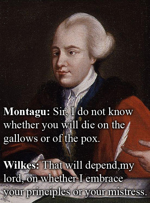 John Wilkes Vs. John Montagu
